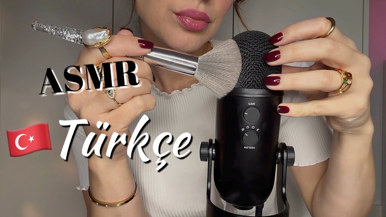 ASMR| MiC BRUSHING & MiC SCRATCHING ~ Pozitif Olumlamalar, agiz sesleri (türkçe/turkish) 🇹🇷