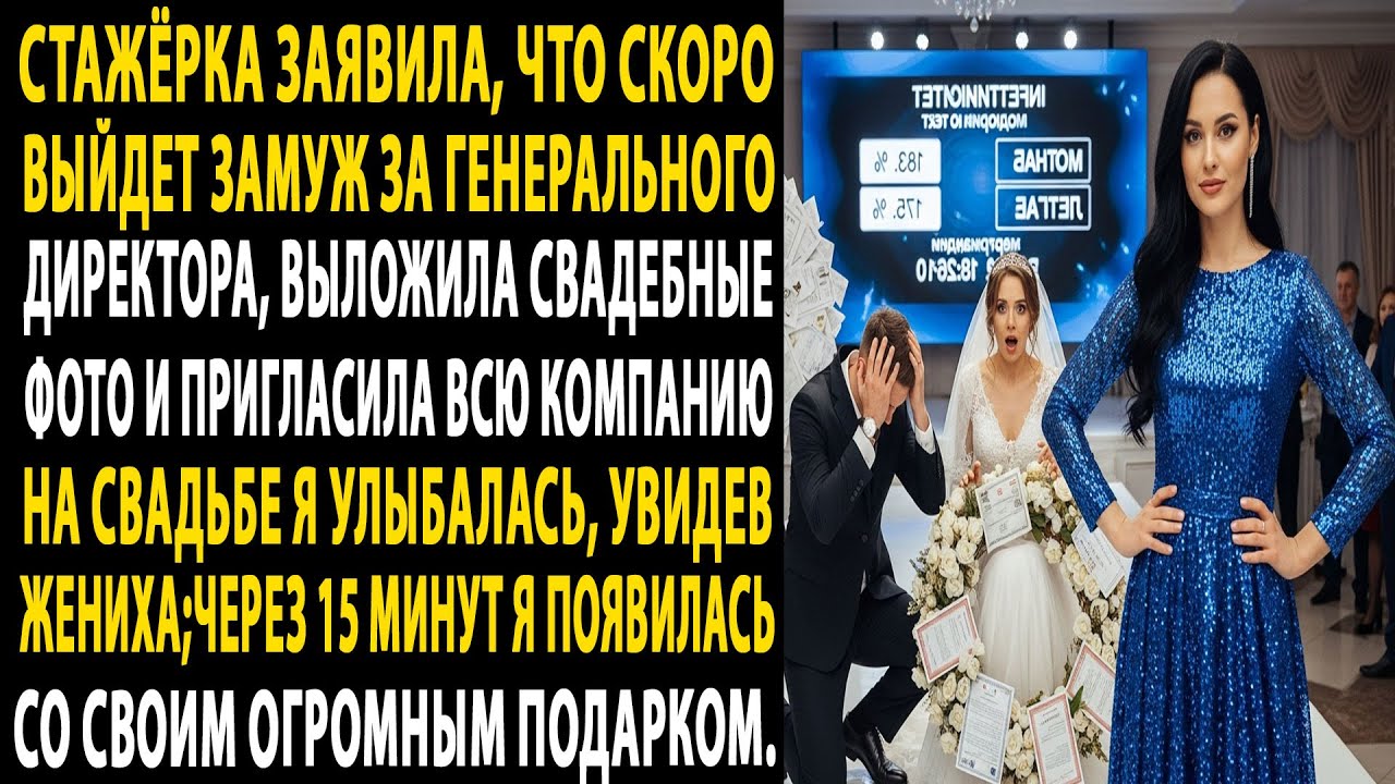 стажёрка позвала всю фирму на свадьбу как “жена” директора💍 💒  увидев жениха, я рассмеялся 😮🤣...