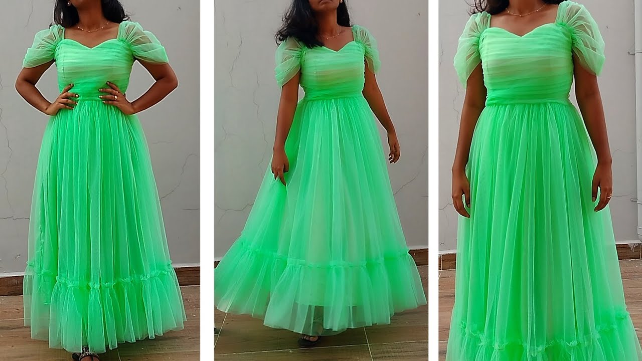 Net frock cutting and stitching #trending #dressess #fashionclothing #fashiontrends #diy