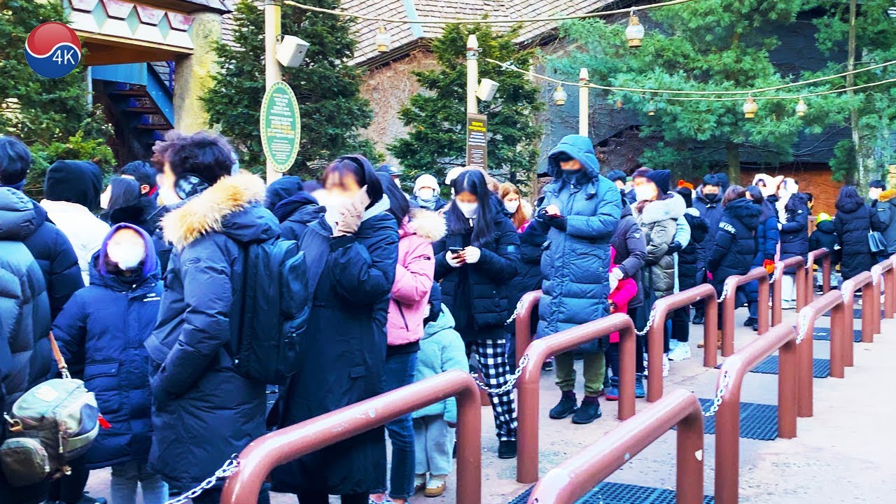 'SAFARI WORLD', SNOW SLED, Beast's Wintering. 4K Seoul Korea Walk.