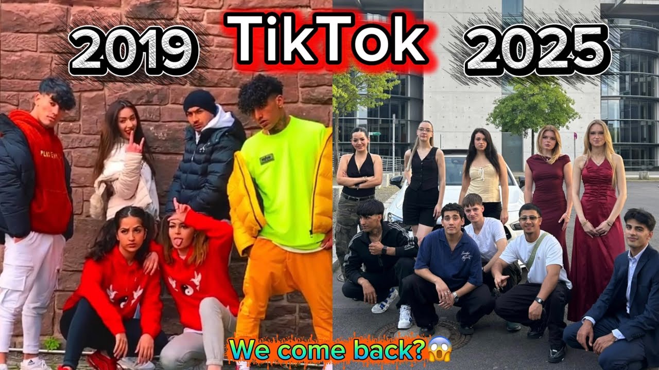 TikTok ( 2019 vs. 2025) Von 2019 bis 2025 – unsere Crew damals & heute #tatixmo #fazimarko #tiktok 
