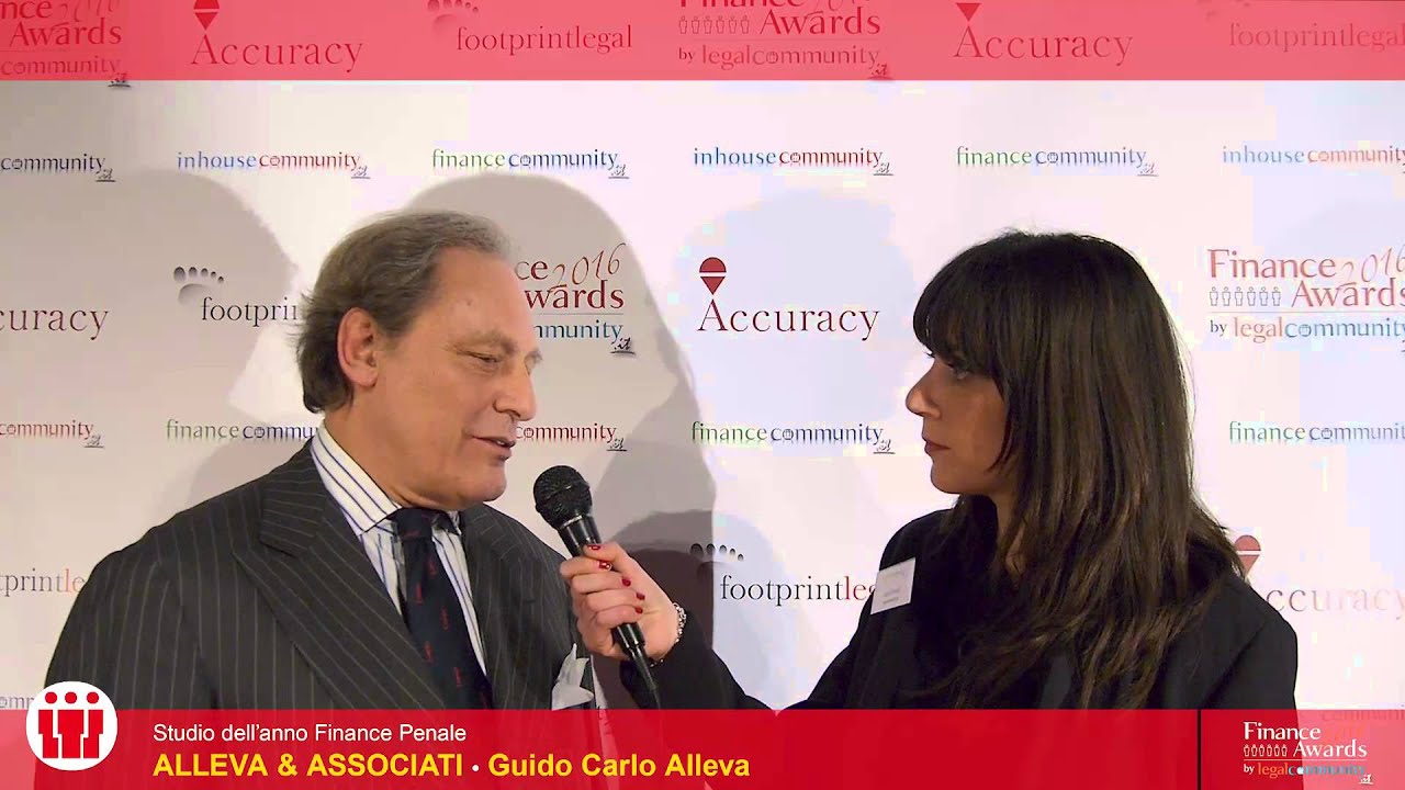 Guido Carlo Alleva - Finance Awards 2016 by legalcommunity.it