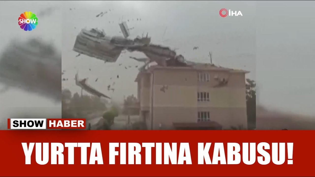 Çatılar fırtınaya dayanamadı