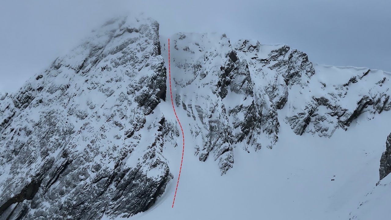 Skiing the Phantom Couloir