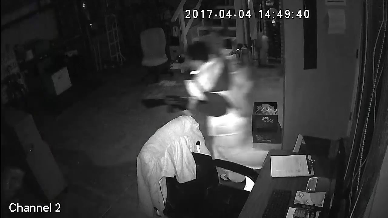 Surveillance video of burglars stealing guns from pawn shop in Tarrant, Alabama