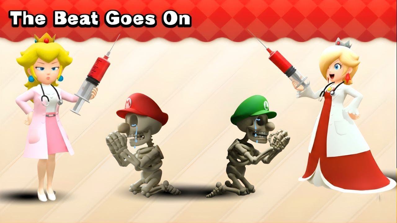 [マリオパーティ100 ミニゲームコレクション  :ミニゲームマリオSkeleton Vs ルイージSkeleton Vs ピーチDoctor Vs ロゼッタDoctor (CPU最強 たつじん)]