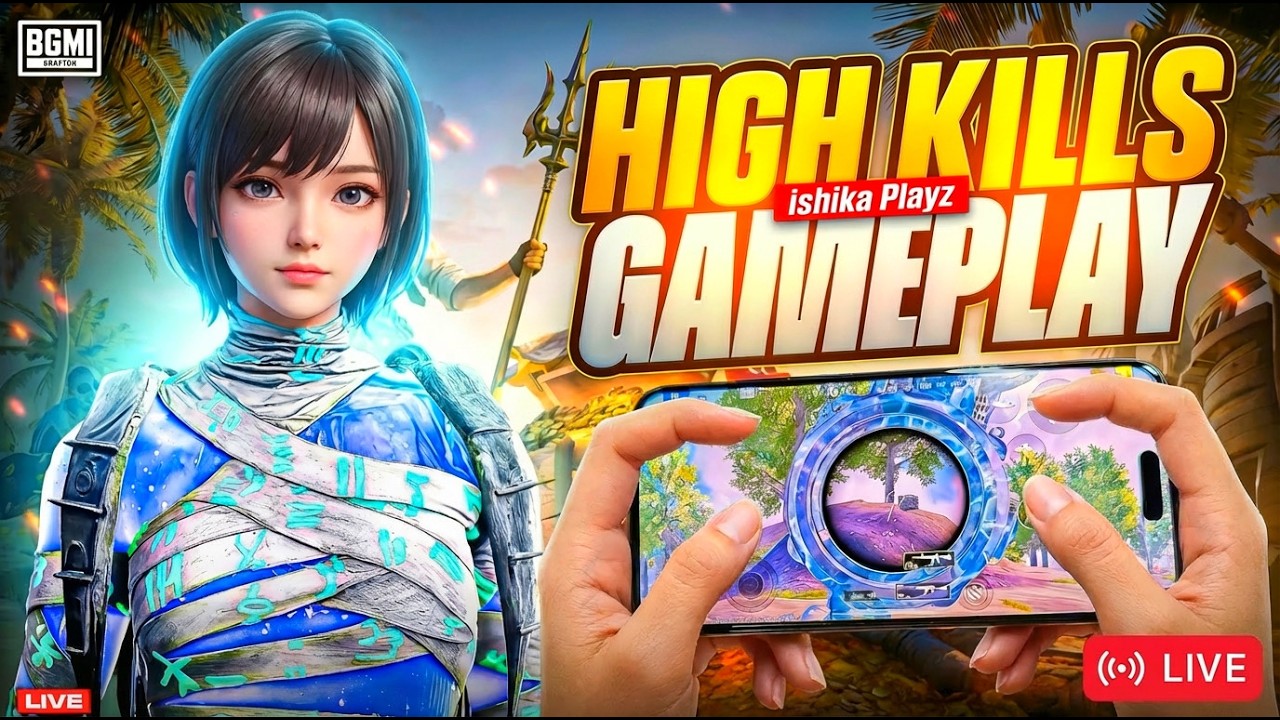 🔴 FREE ROOMS NON STOP! 😱 BGMI Live Custom Rooms & Rush Gameplay | Ishika Playz #IshikaPlayzLive
