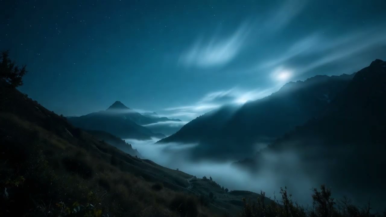 Relaxing Sleep Music – 1 Hour | Cinematic Night Nature & Deep Calm