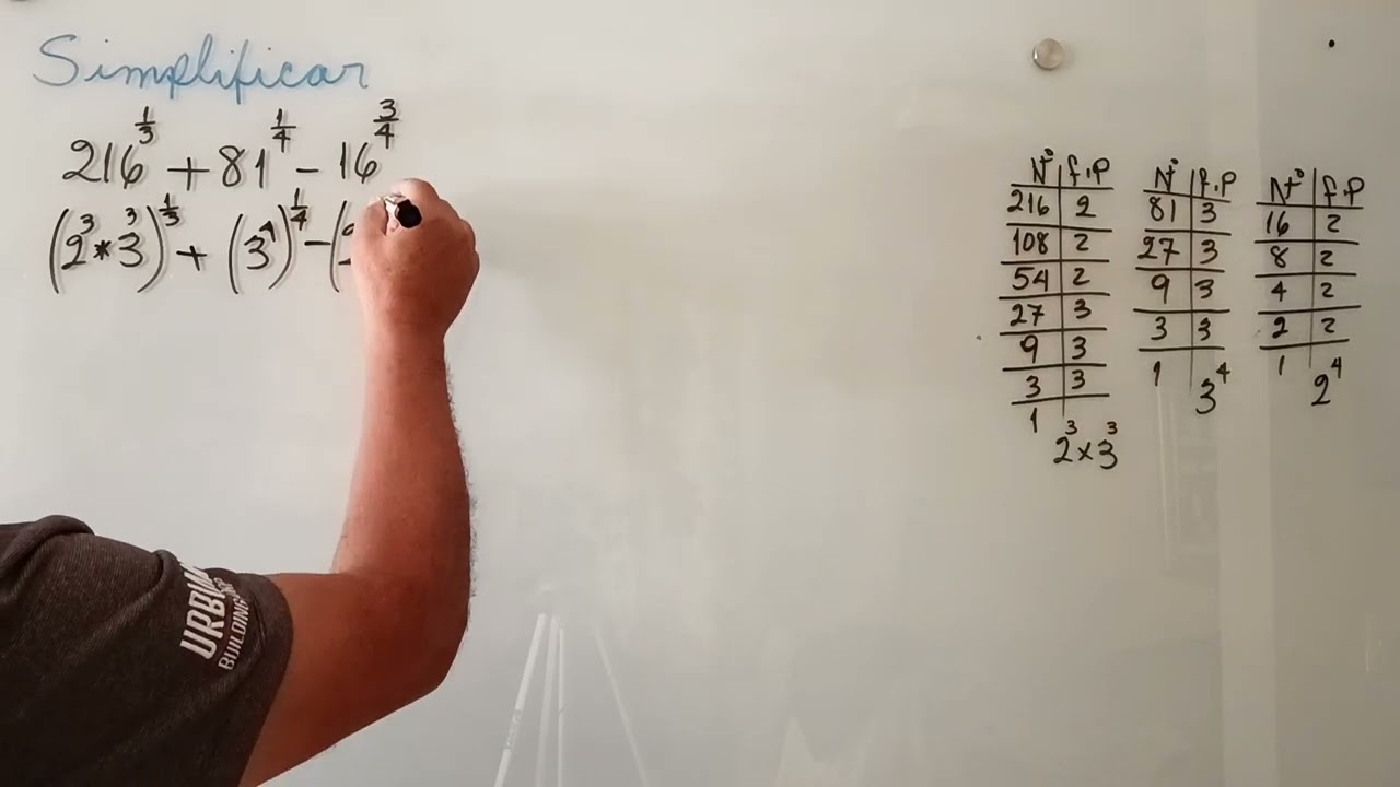 SIMPLIFICACIÓN DE EXPONENTES RACIONAL/ALGO DE MATEMATICAS.