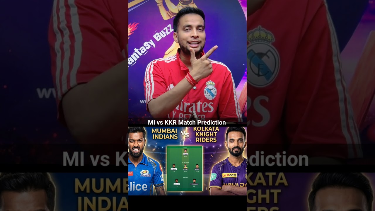 MI vs KKR Dream11 Match Prediction 2026 🔥 Who Will Dominate Today? 😱