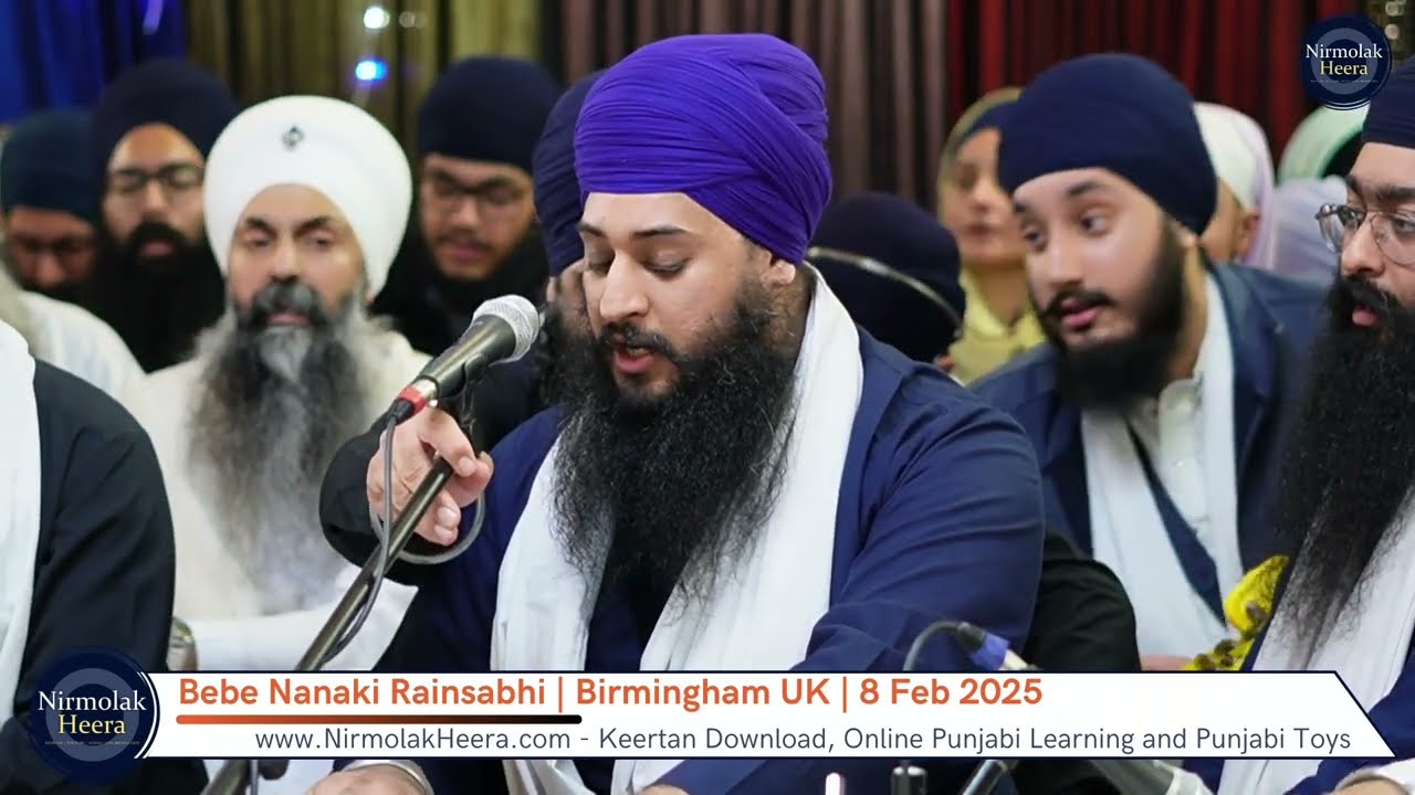 Bhai Maha Singh UK | Bebe Nanaki Rainsbhai | Birmingham UK | 8 Feb 2025 | Shabad Gurbani Keertan