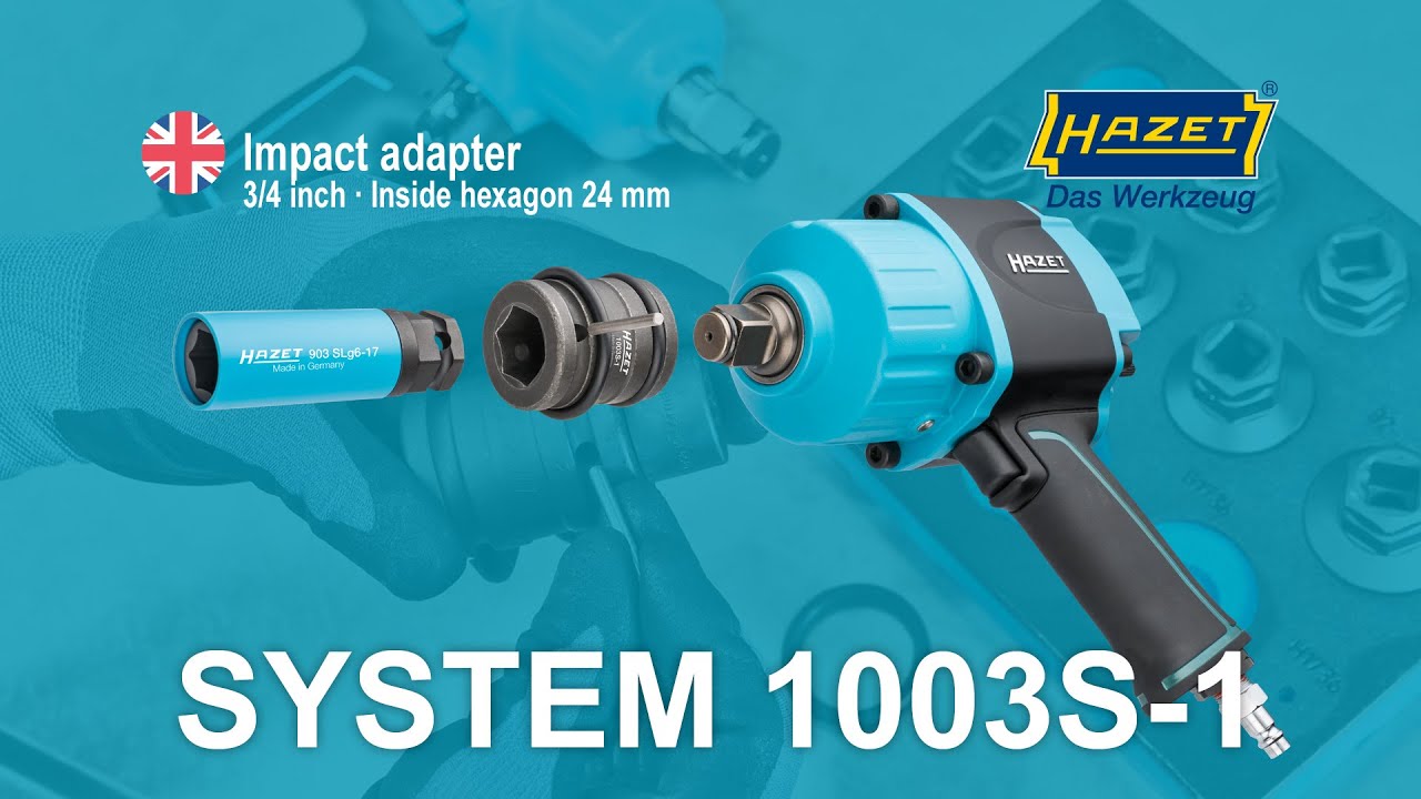 HAZET Impact adapter 1003S-1 ∙ Square, hollow 20 mm (3/4 inch) ∙ Inside hexagon profile
