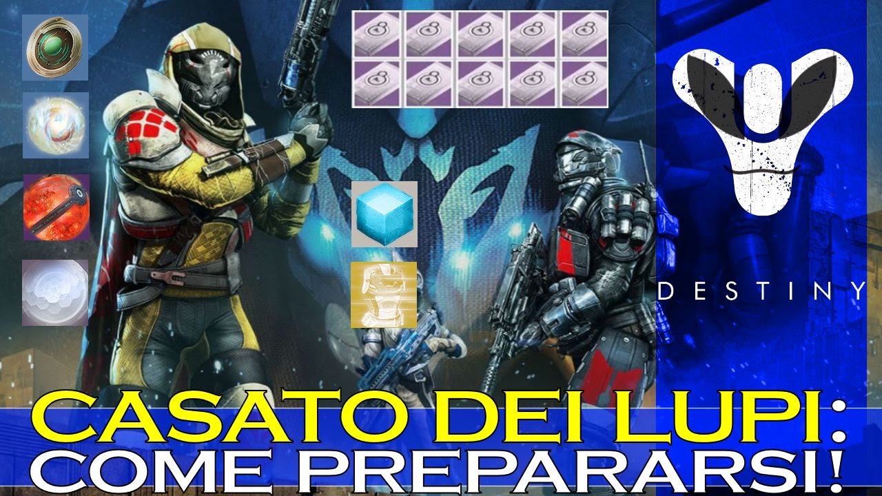 Destiny: Prepararsi al Casato Dei Lupi (Organizzare Particelle/Monete/Lumen/Pacchetti)