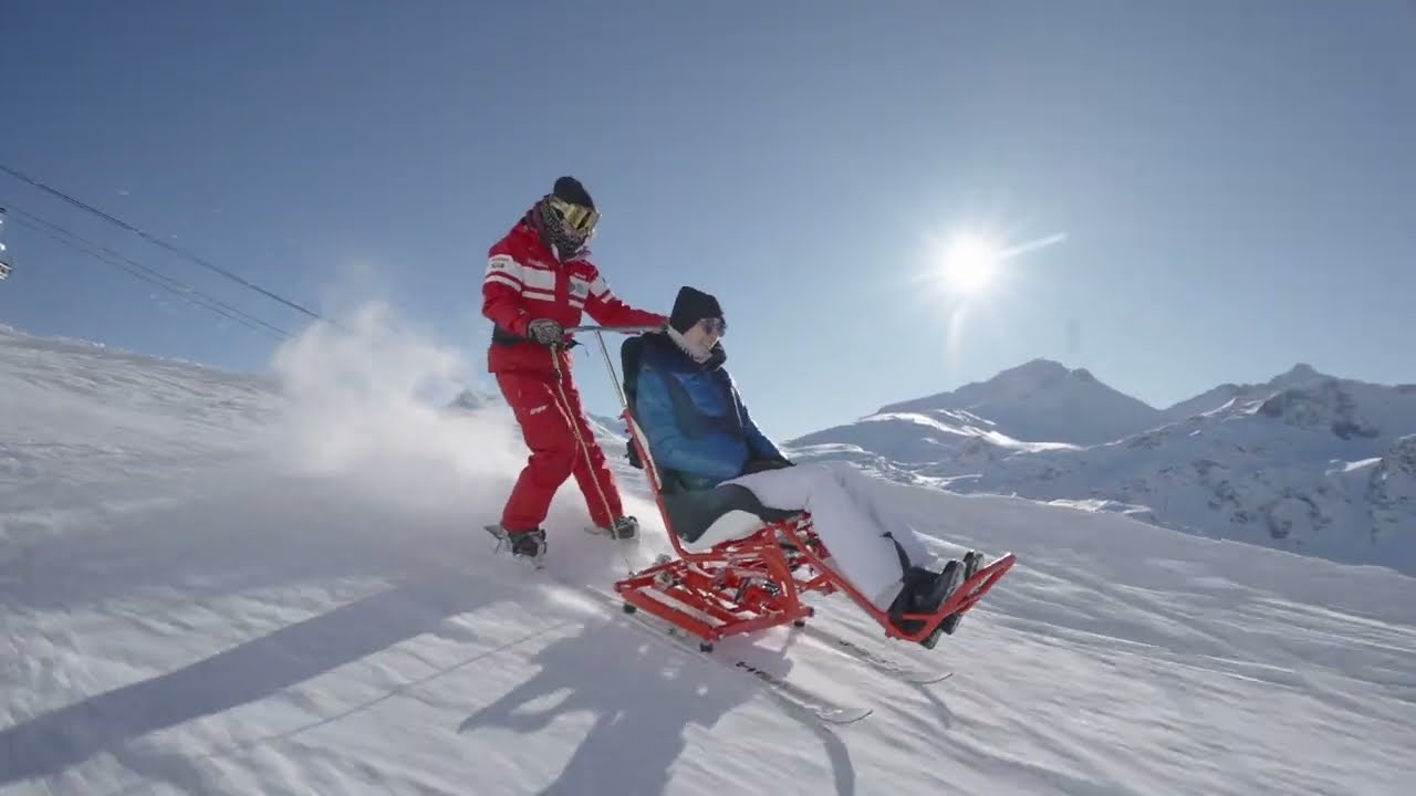 Le ski pour tous avec l'ESF TIGNES VAL CLARET (Handiski avec nos moniteurs ESF spécialisés !)