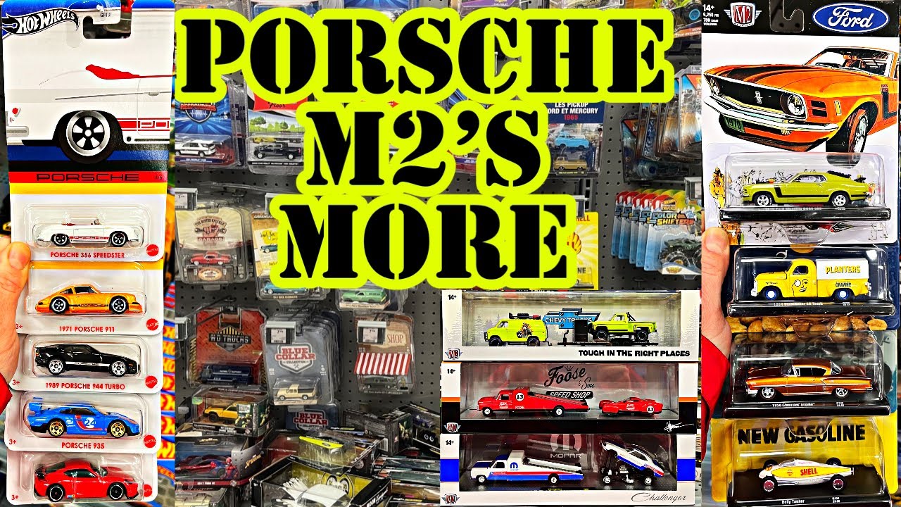 HOT WHEELS 2024 PORSCHE SET FINALLY ARRIVES! New M2 MACHINES HAULERS AND AUTO DRIVERS! MORE N M CASE