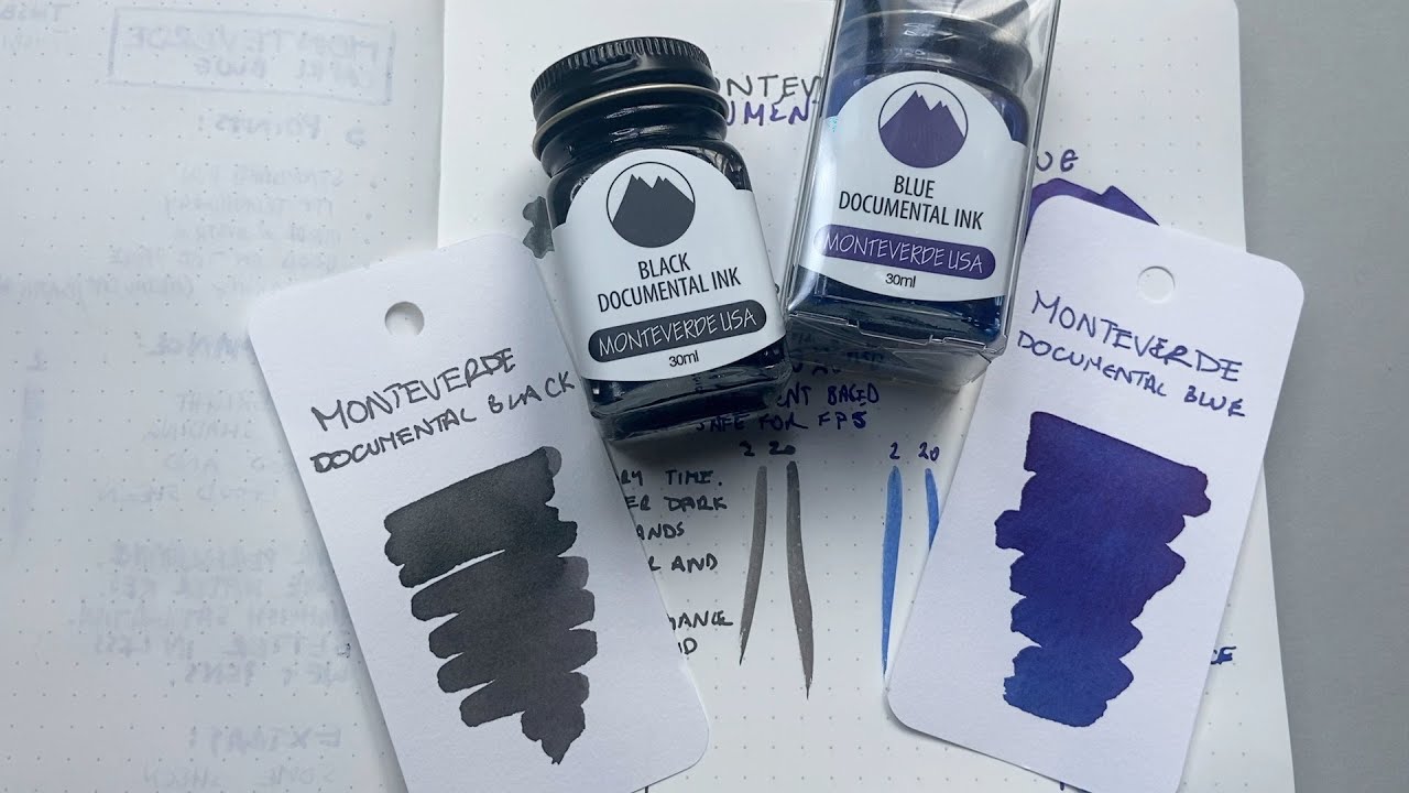 Monteverde Documental Inks Black and Blue review