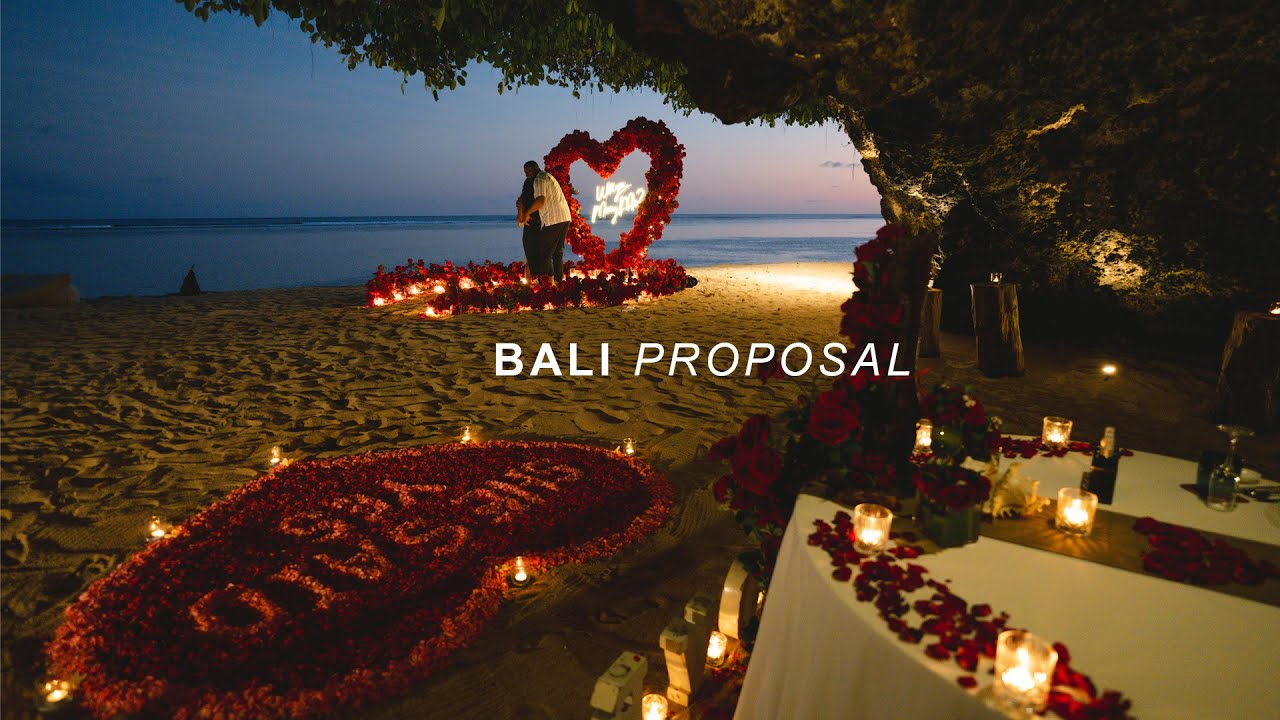 Beach Proposal Bali // Trey & Cresha #baliproposal