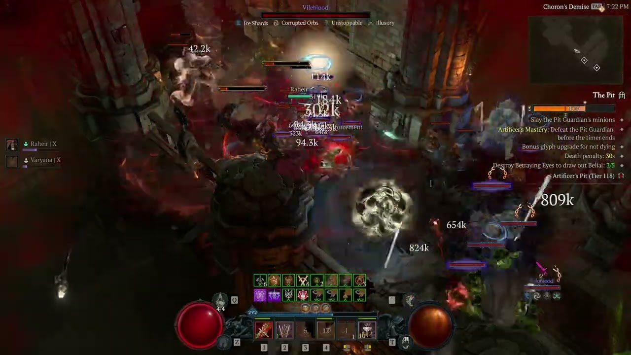 [D4 Season 11] Earthquake Barb - Pit Tier 118 (2x Selig)