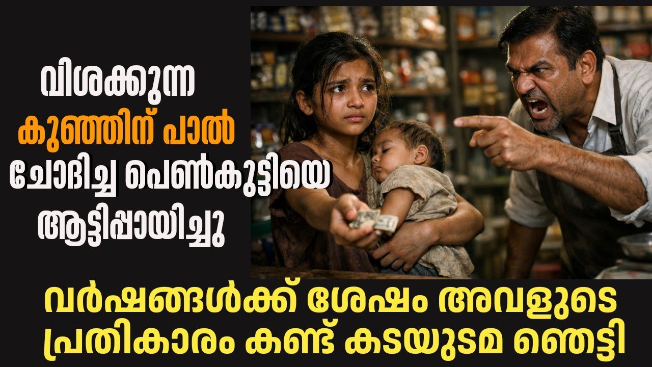വിശക്കുന്ന കുഞ്ഞിന് പാൽ ചോദിച്ച പെൺകുട്ടിയെ കടക്കാരൻ അടിച്ചു പുറത്താക്കി,പിന്നീട് നടന്നത് ഞെട്ടിച്ചു