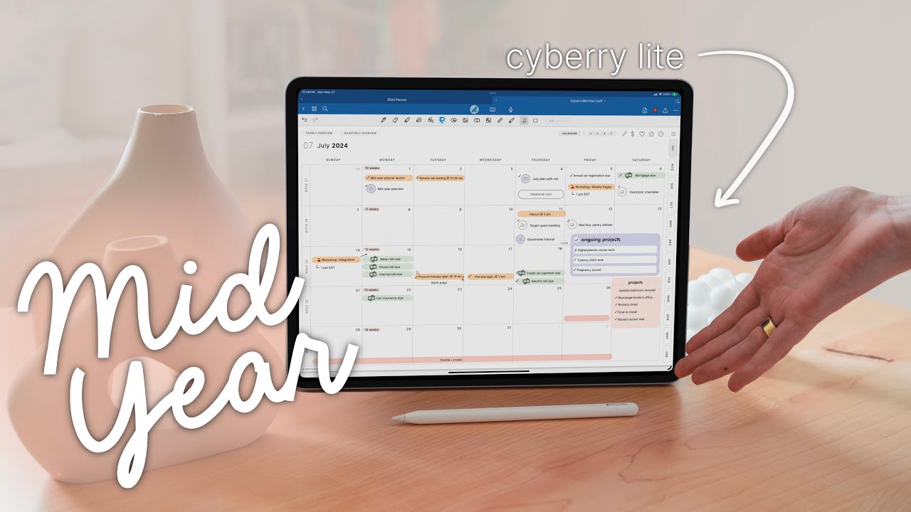 Cyberry Lite Mid-Year Digital Planner