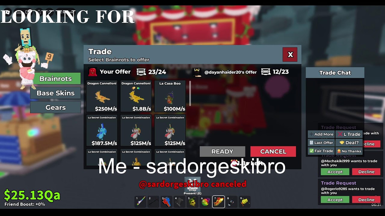 Trading live in SAB