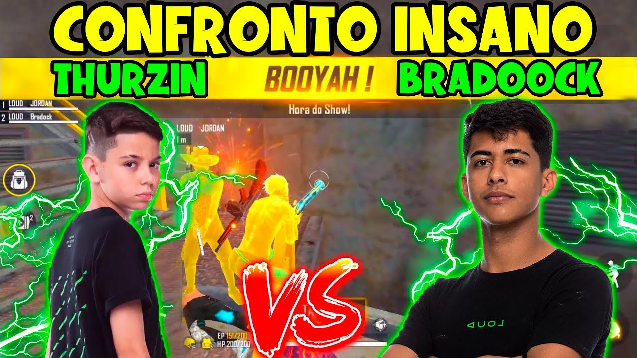 LOUD THURZIN VS BRADOOCK - JORDAN X LZINN - 2X2 - JORDAN REI DA EAGLE ? MELHORES CLIPS FREE FIRE