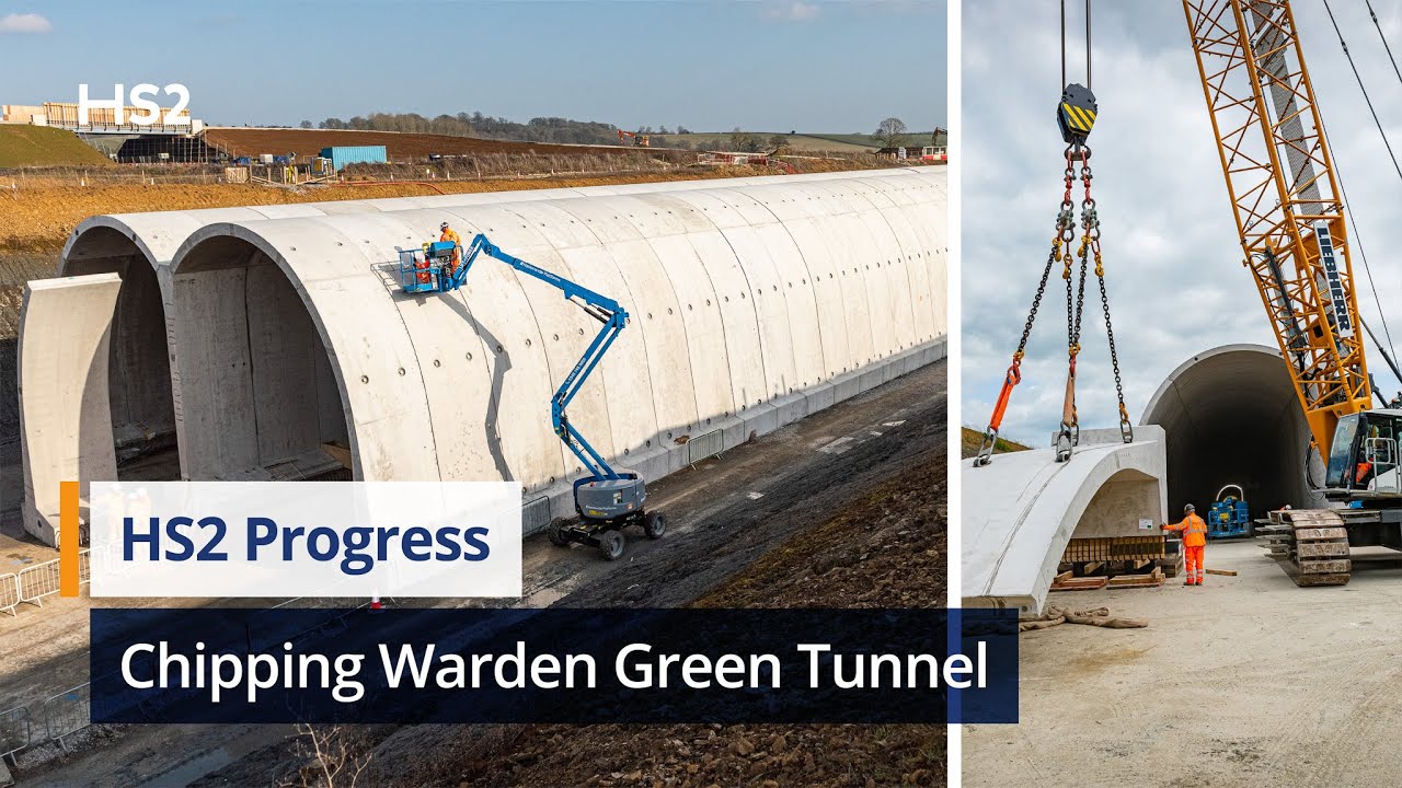 First look inside pioneering HS2 'green tunnel' in Chipping Warden