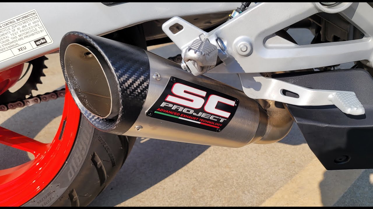 SC Project S1 full exhaust for Aprilia RS457