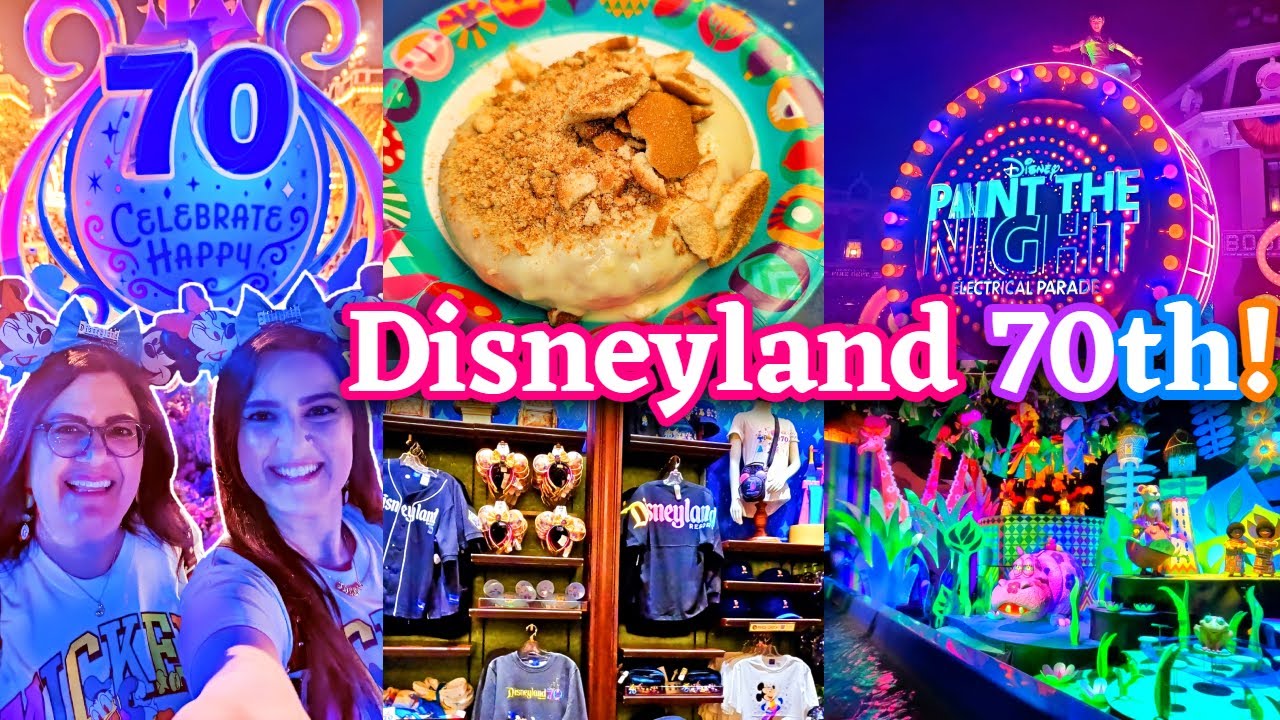 DISNEYLAND 70th CELEBRATION & PAINT THE NIGHT PARADE! - Disneyland Vlog #114