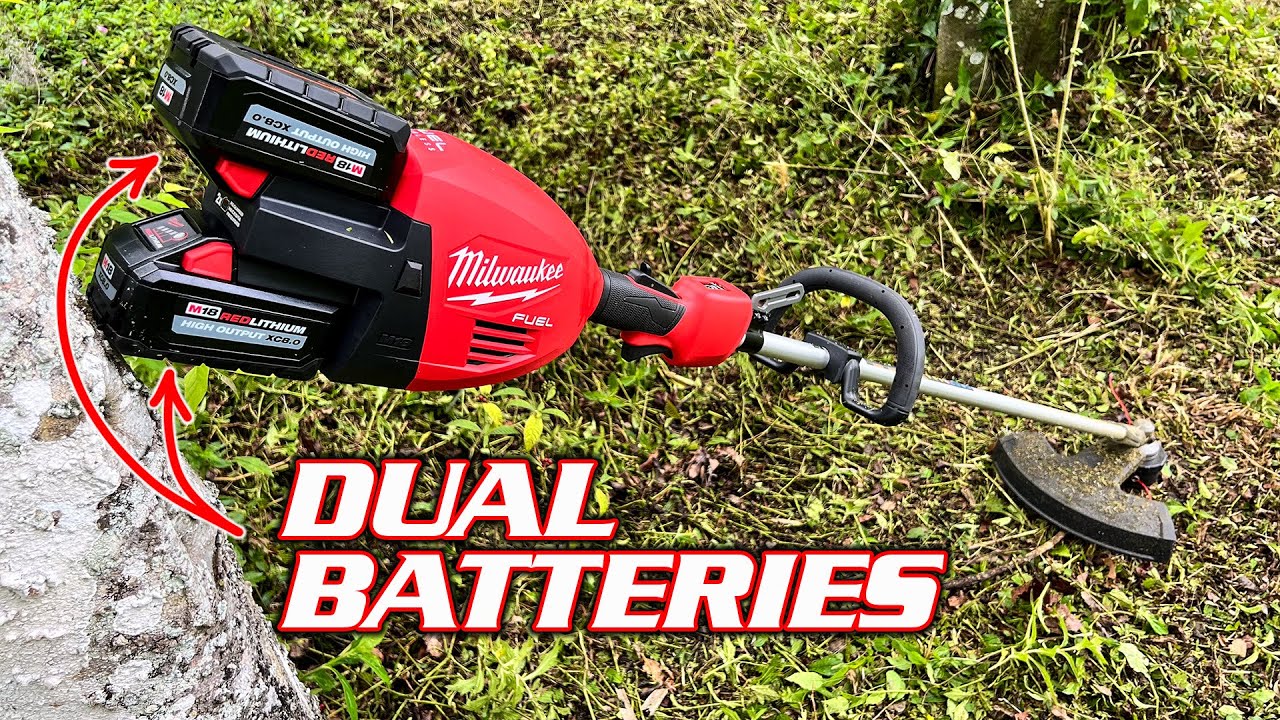 2 аккумулятора, 1 триммер! Обзор двухаккумуляторного триммера Milwaukee M18 FUEL с 17-дюймовой ле...