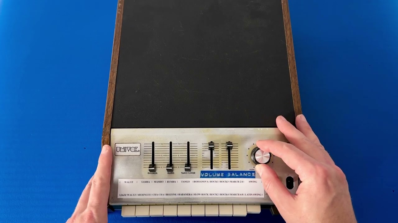 UNIVOX SR-95 (Korg Mini Pops 7) - A Vintage Analog Preset Drum Machine | DEMO