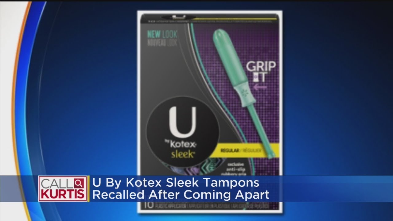 Tampon Recall For U By Kotex Sleek Tampons