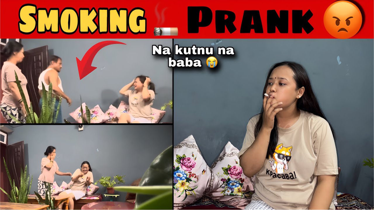 Smoking 🚬 Prank garda Baba ko kutai khaye 😭 🤬 #prank 