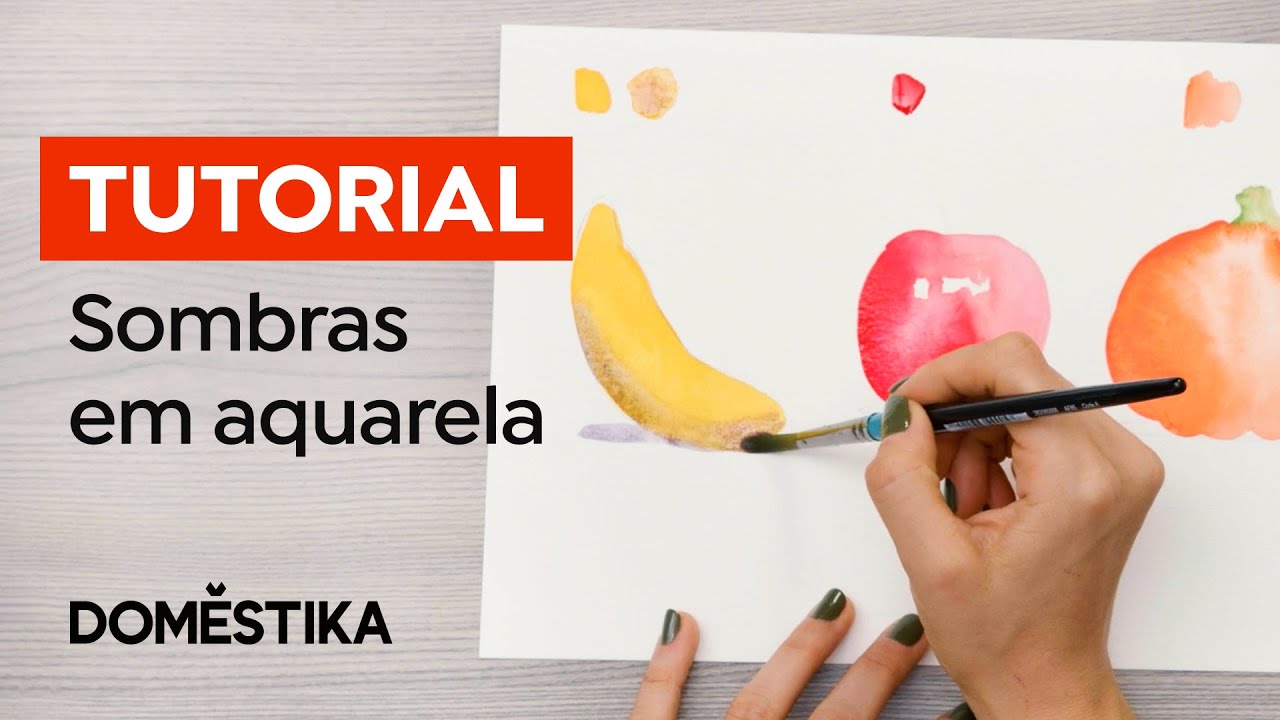 Tutorial AQUARELA: como CRIAR SOMBRAS com Cores Complementares - Luli Reis | Domestika Brasil