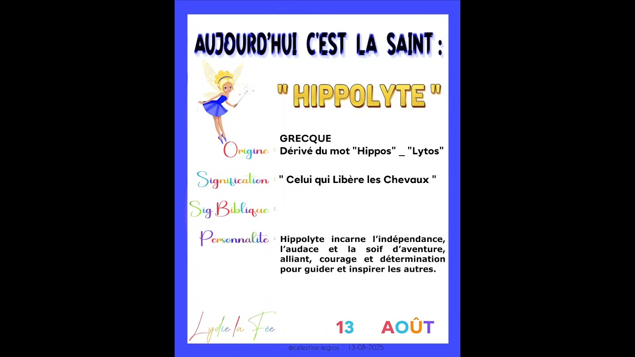 Aujourd&rsquo;hui c'est la Saint : 