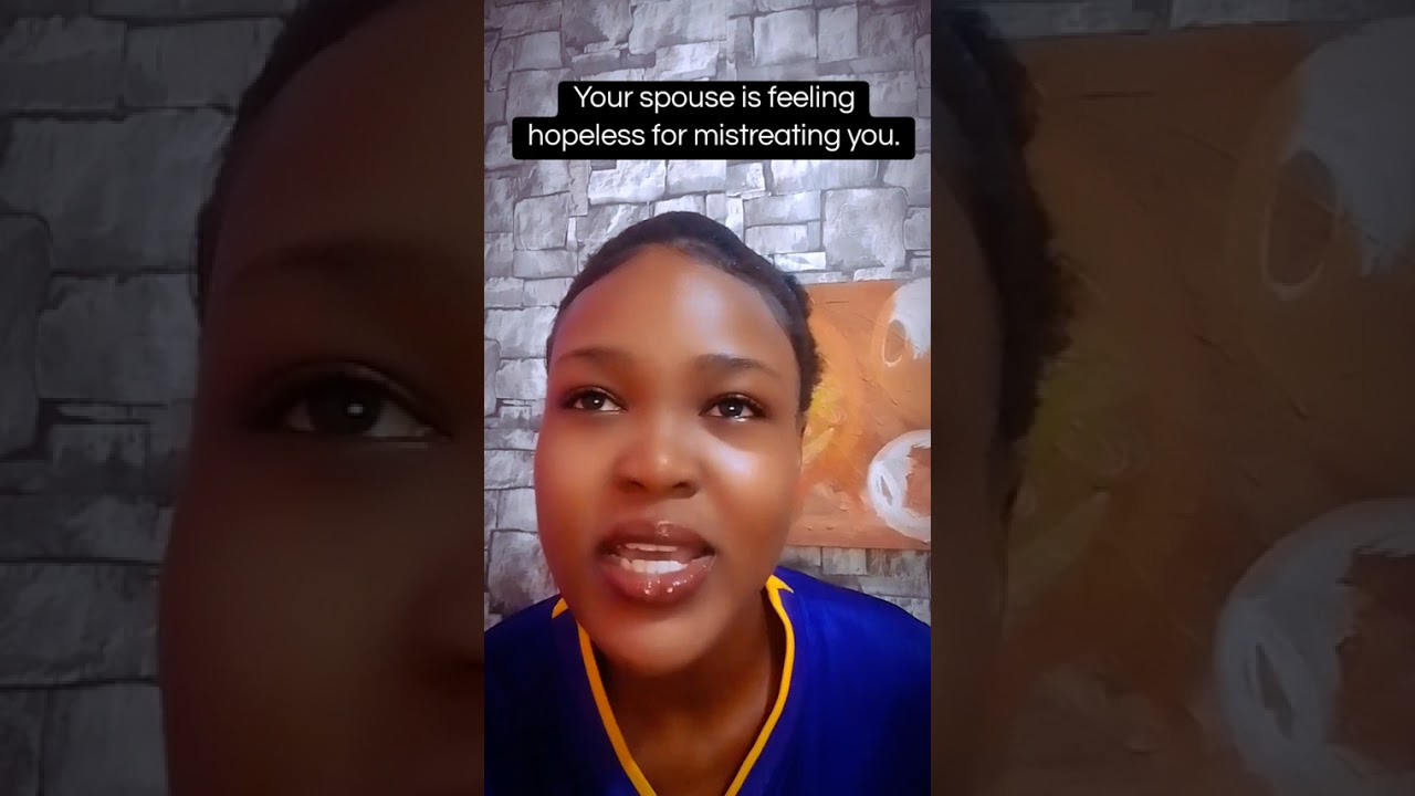 Your spouse feels hopeless for how they treated you. #propheticword