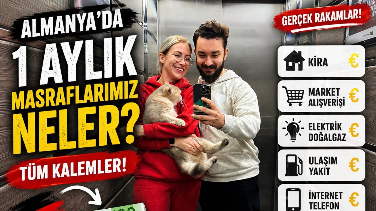Almanya'da 1 aylık giderlerimiz ne kadar??