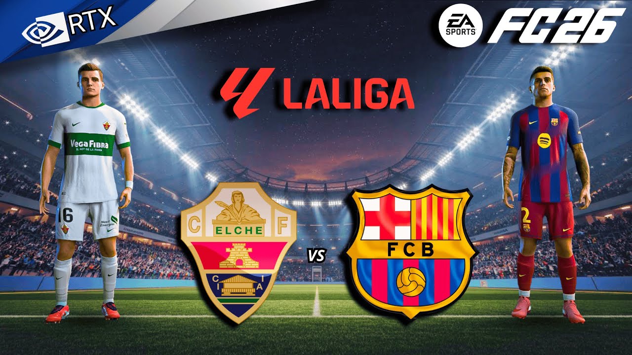 FC 26 - Elche vs Barcelona Ft. Yamal, Raphinha | La liga 25/26 Full Match | PC™ [4K60]