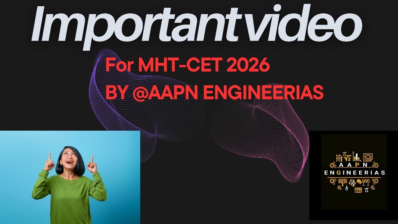 MOST IMPORTANT VIDEO FOR MHT-CET 2026 || STUDENT MUST WATCH THIS VIDEO || HELP IN SCORE || #mhtcet