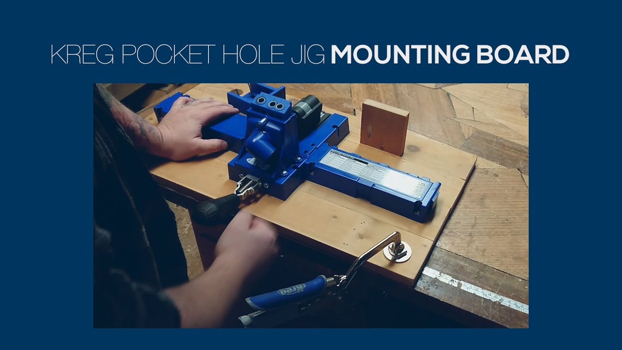 How to Build a simple Kreg K5 Pocket Hole Jig Mounting Board