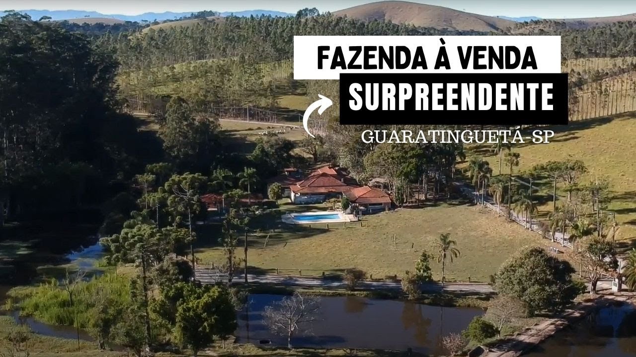 VENDIDA - UMA DAS MELHORES FAZENDAS À VENDA NO INTERIOR DE SÃO PAULO -  GUARATINGUETÁ.
