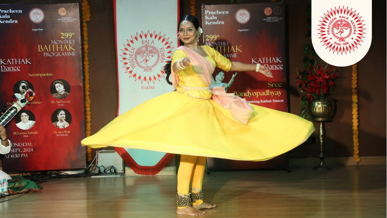 299th Monthly Baithak | Kathak Dance by Sree Bandyopadhyay  | September 2024 | Pracheen Kala Kendra