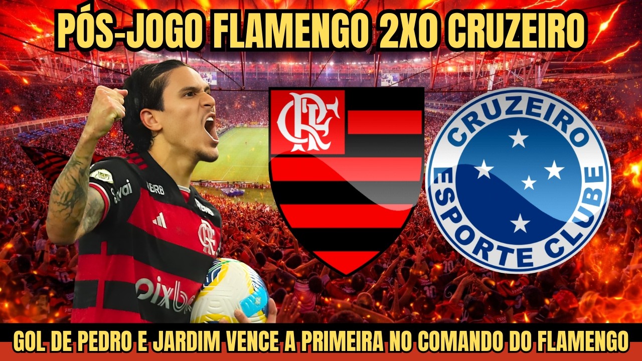 PÓS JOGO FLAMENGO 2X0 CRUZEIRO GOL DE PEDRO E JARDIM VENCE A PRIMEIRA NO COMANDO DO FLAMENGO