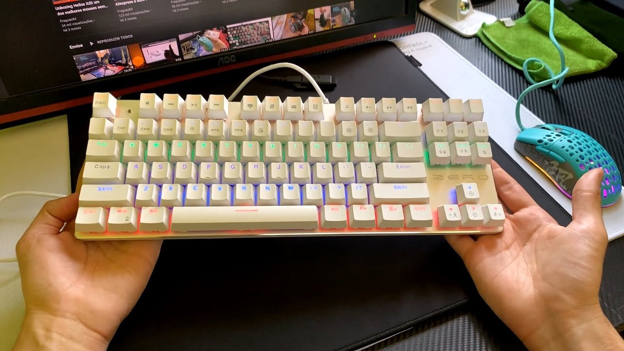 Teclado Metoo Zero review pt-br - Um dos mais vendidos do aliexpress