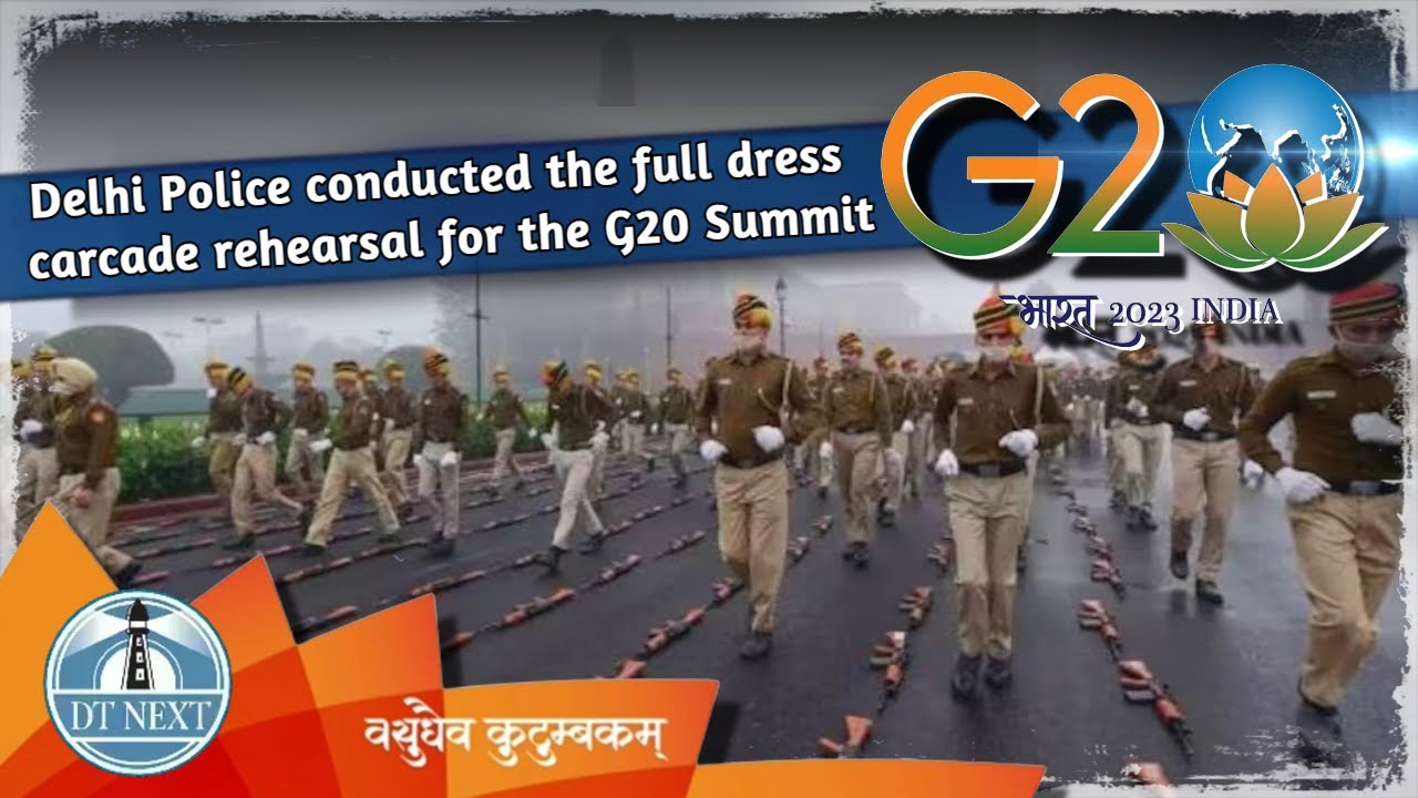 Delhi Police conducted the full dress carcade rehearsal for the G20 Summit| DT Next