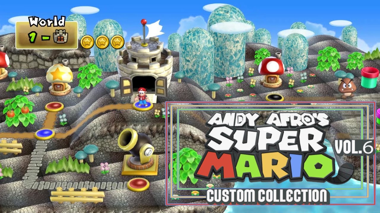 Andy Afro 6 New Super Mario Bros.Wii #2 Walkthrough 100%