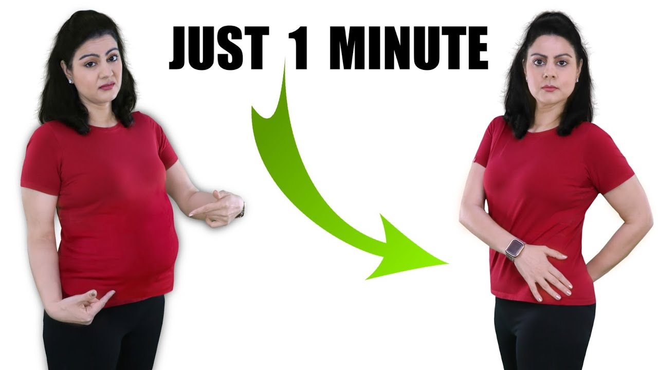 Just 1 Min Easy Exercise To Lose Belly Fat In 7 Days