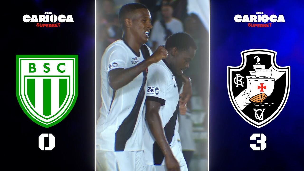CARIOCA SUPERBET 2026 - TAÇA GUANABARA - 4ª RODADA -  BOAVISTA 0X3 VASCO