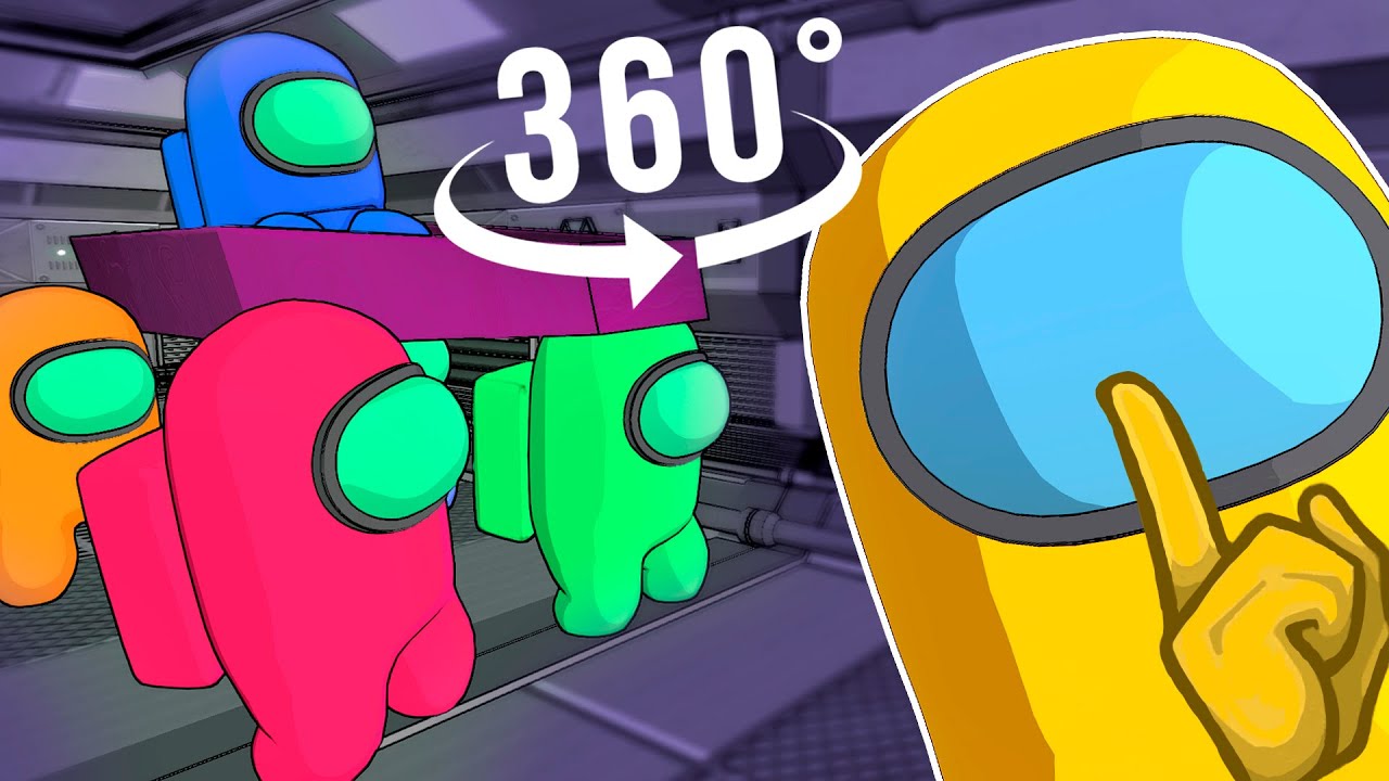 Among Us 3D 360&deg; VR Funny Animations Compilation. Coffin Dance Meme  | ACGame Animations