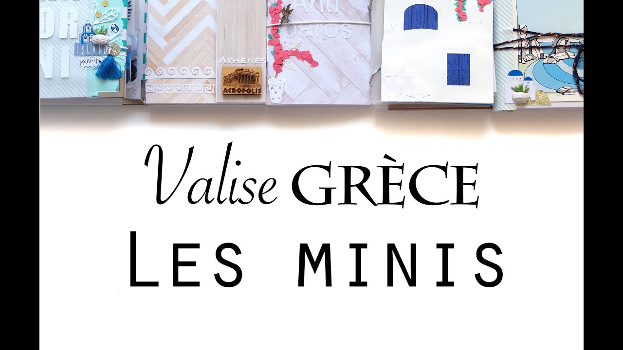 SCRAPBOOKING Valise Grèce: Les minis albums !